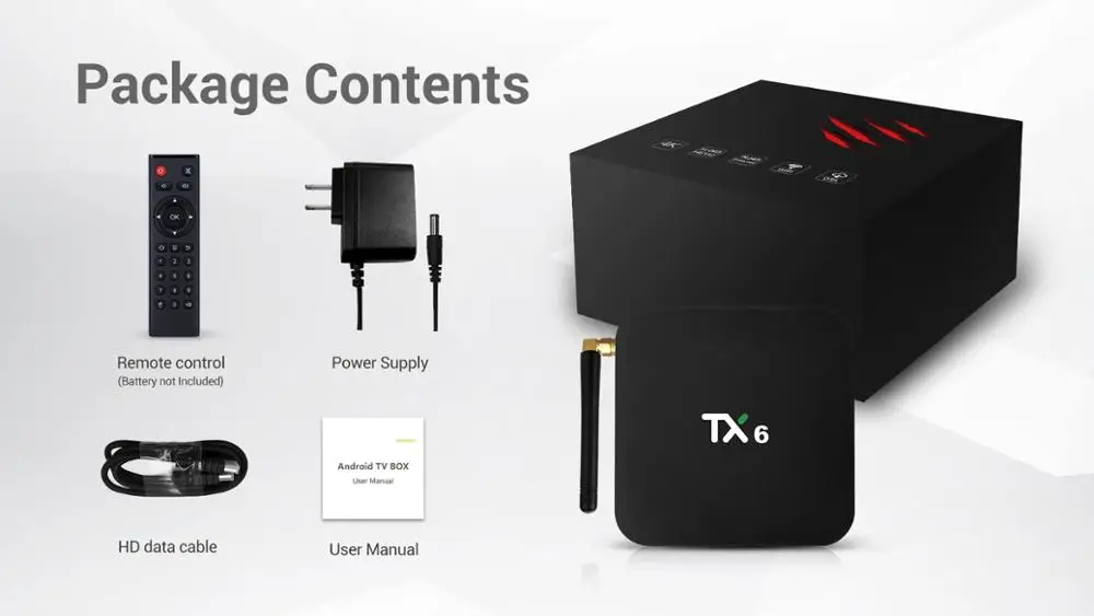 Newest Allwinner H6 TV box Quad Core Tanix TX6 2GB 16GB 4GB 32GB  Android 9.0 TV Box Dual WiFi STB TX6