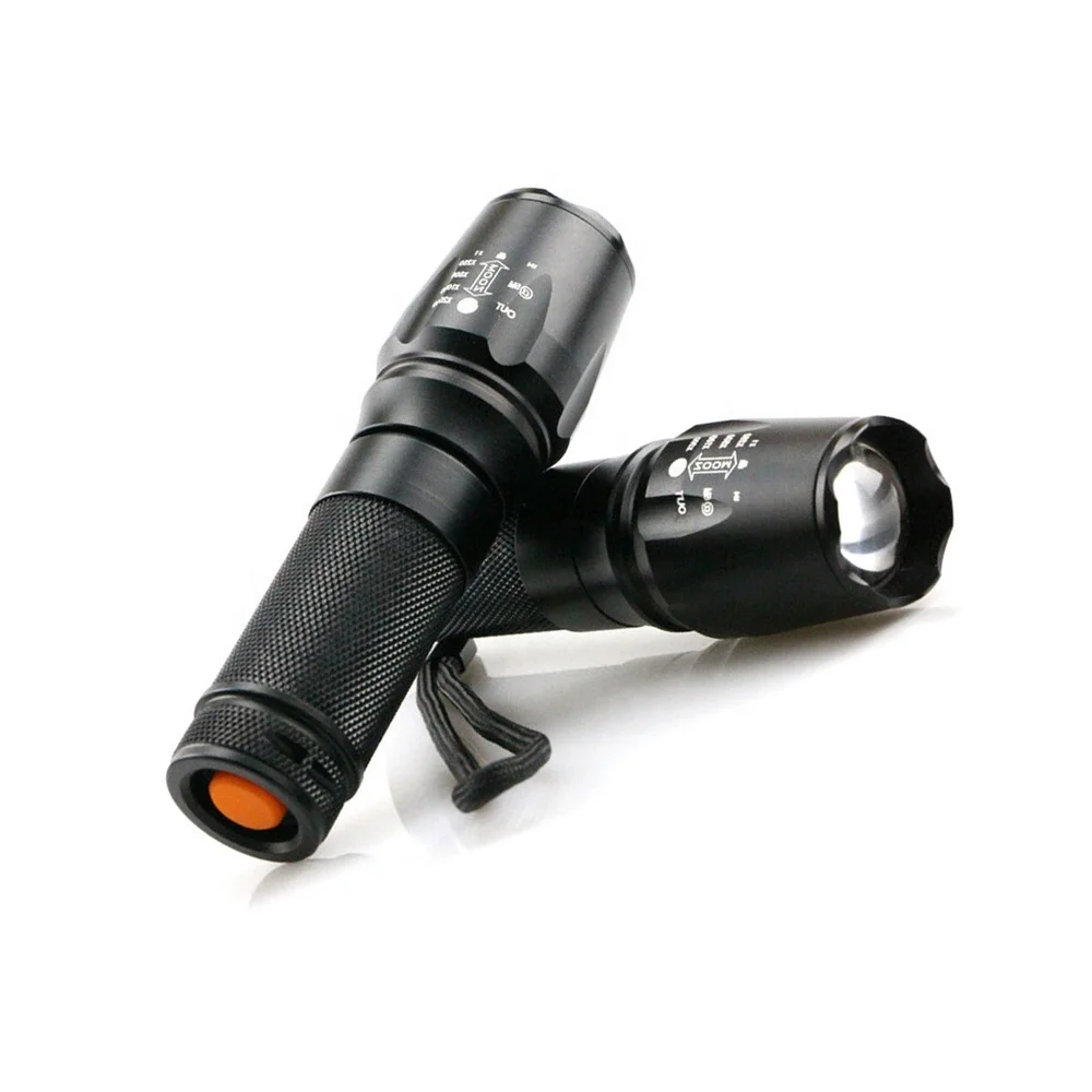 Handheld Torch X800 Flashlight Shock Portable 1000 Lumen Torch Led Zoom Aluminum linterna  T6  Emergency Flashlight