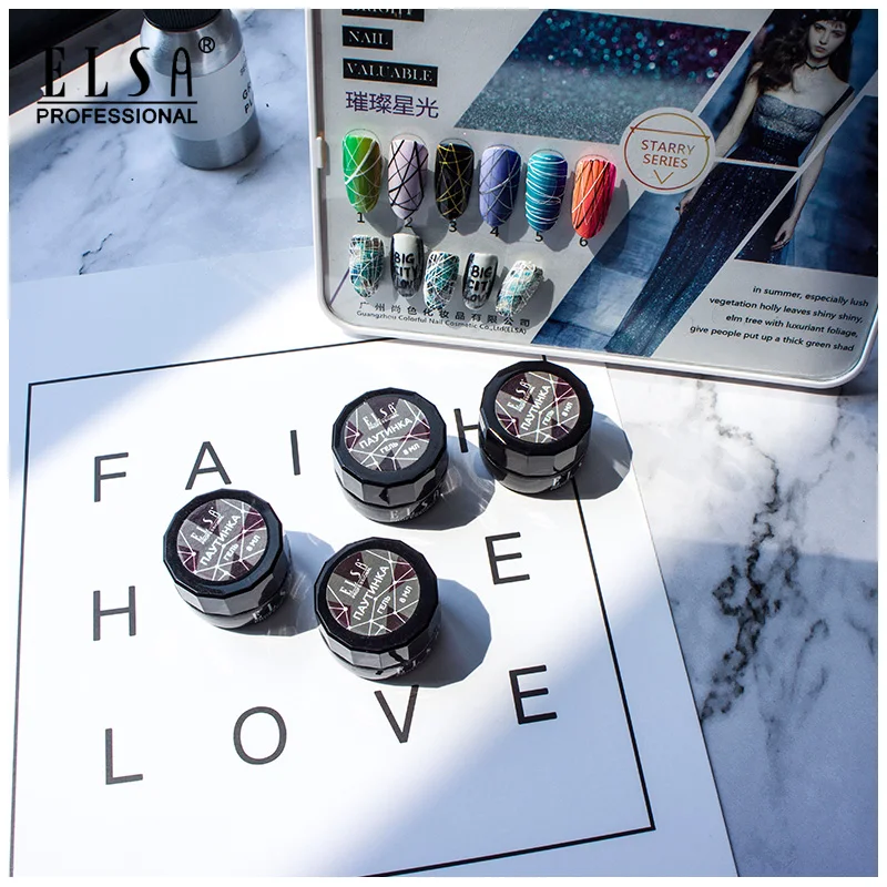 
ELSA 5ML Creative Painting Nail Art UV Varnish Drawing Point Line Spider Gel 