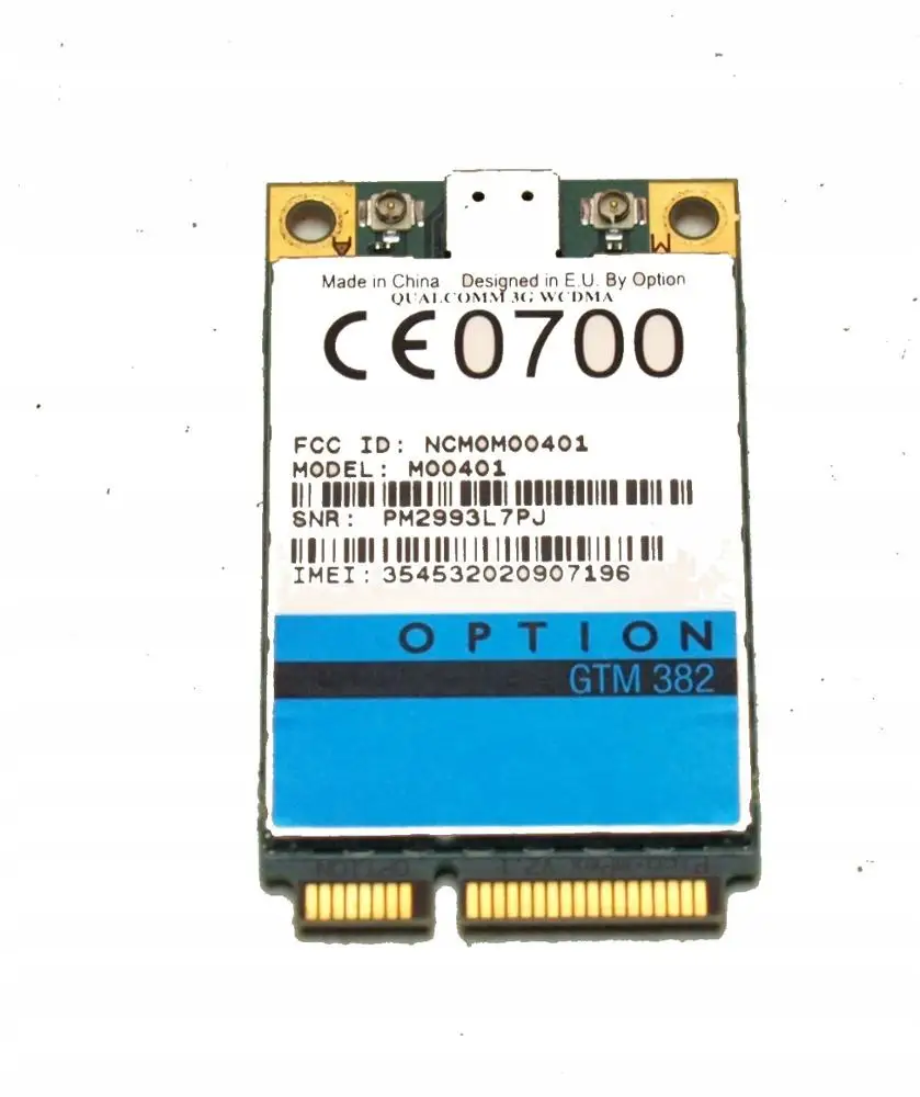 3G WLAN for Option GTM382 MO0401 Mini PCEIe PCI-express 2G 3G WWAN WLAN Wireless WIFI Card Module HSDPA GPS