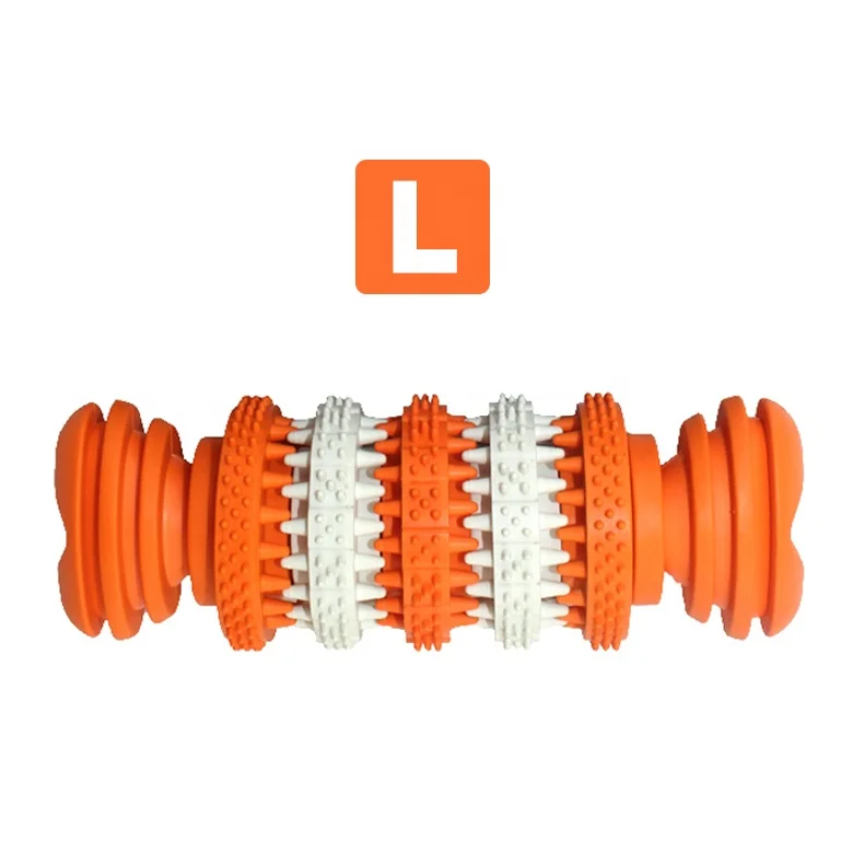Pet Supplier Dog Toy Bone for Teeth Cleaning Dog Food Feeder Soft Durable Rubber for Dogs Cats Teeth Massage Toys Pet Products