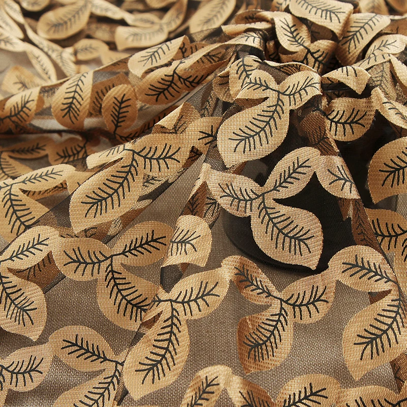 Сделано в Китае, лидер продаж, удобная ткань с узором золотых листьев