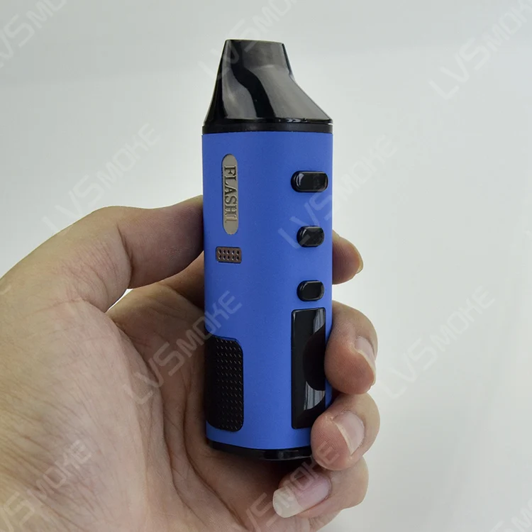 
New coming ceramic chamber LCD display Flash smokeless dry herb vaporizer 