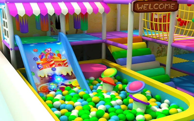 Amusement park equipment soft playground slide AR interactive projector amusement park touch floor game kids