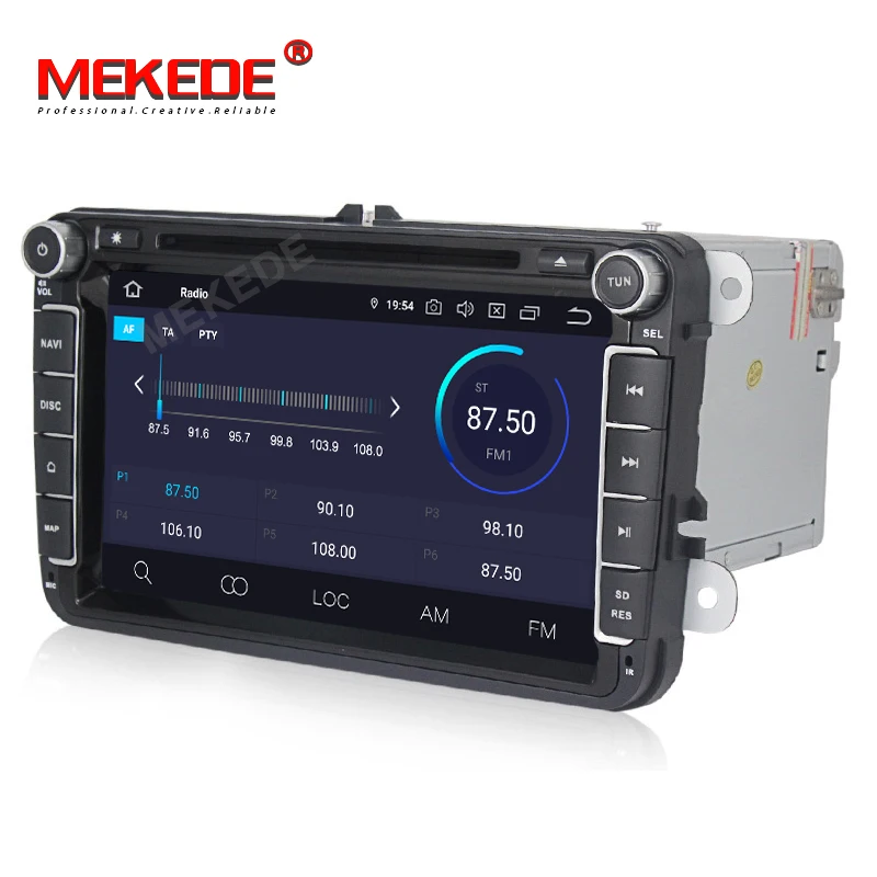 Mekede PX30 Android 9 0 DSP + IPS Автомобильный GPS плеер для VW GOLF DVD PASSAT B6 B5 JETTA POLO CC TIGUAN OCTAVIA с 2 16G