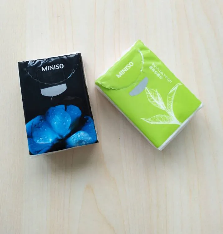 Customized adversting bulk plain pocket facial tissue packs