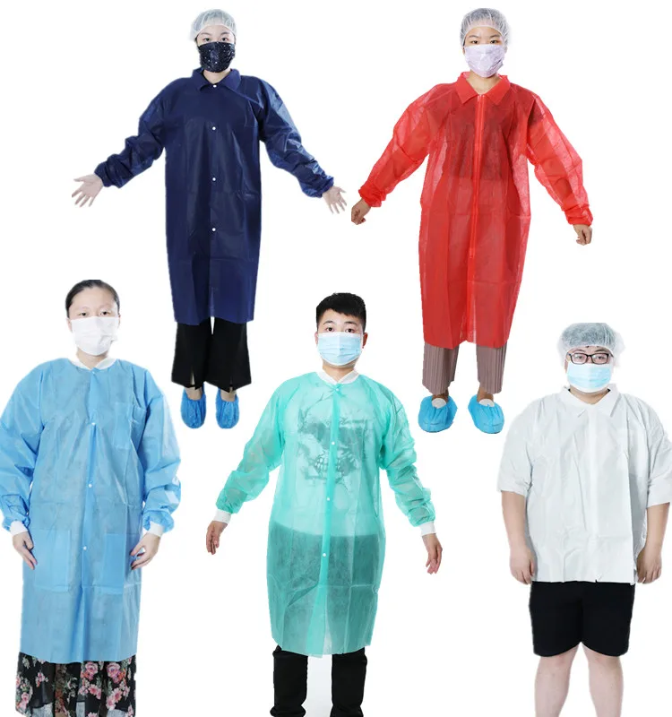 
Disposable Lab Coat For Medical Hospital Uniforms Doctor Gown Jackets 