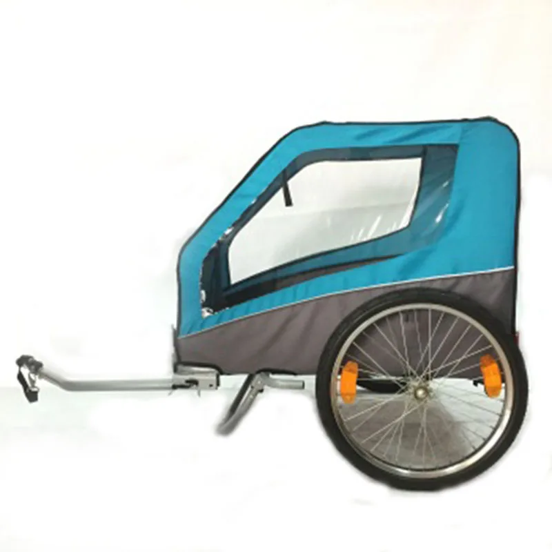 
High quality foldable camping pet travel carrier wheel with air tire bike cargo trailer 