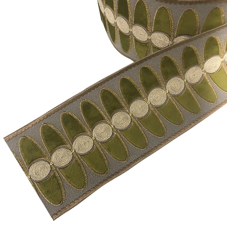 JBL High Quality Embroidery Polyester Textiles Luxury Border Lace Trim In China