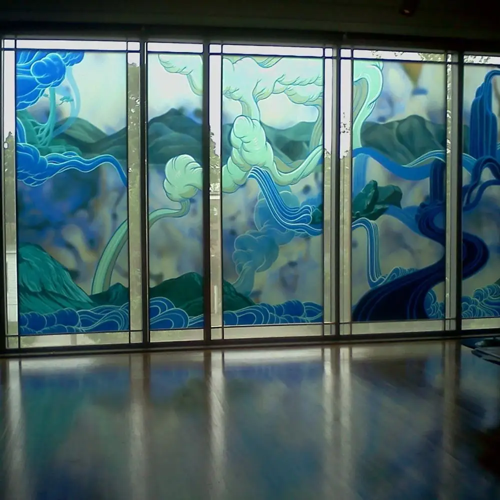 Custom Advertising Vinyl Decal Outdoor Shop Window Reverse Sticker