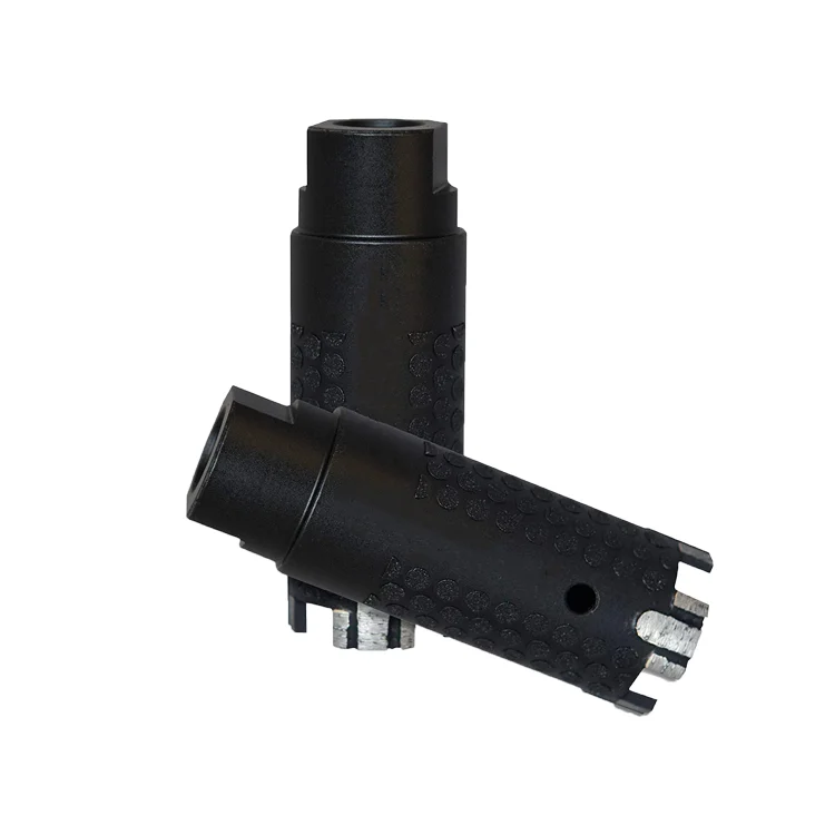 Turbo T-Seg Silver Brazed Diamond Core Drill Bit with Side Strips Protection for Granite Drilling