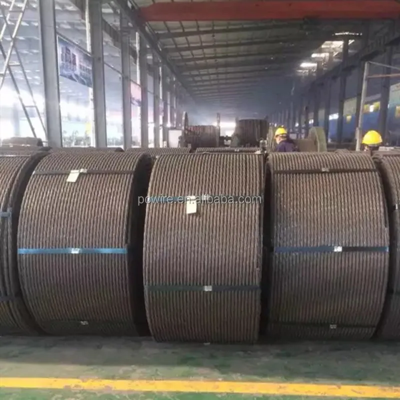 12.7mm PC Strand prestressed concrete 7-wire strand