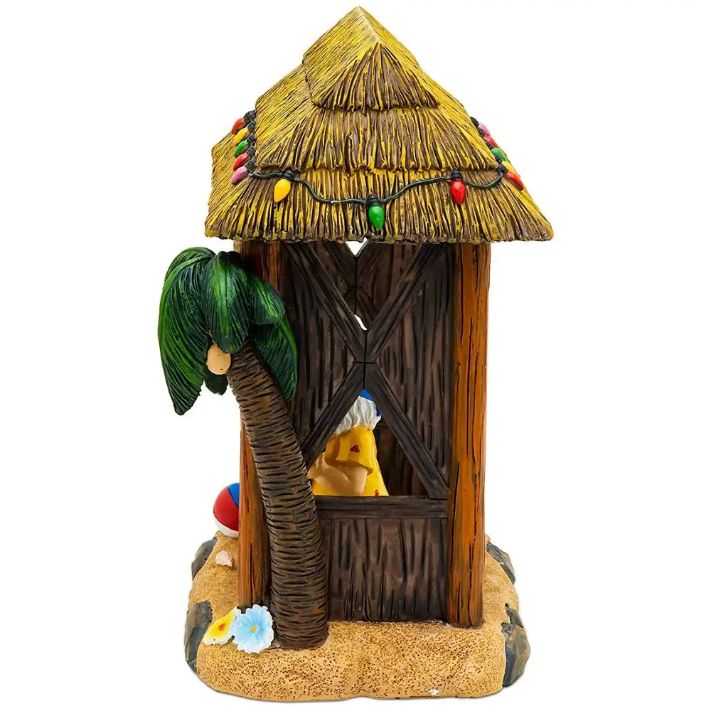 Пляжная Праздничная садовая Гном статуя Tiki домашняя уличная газонная Забавная фигурка тропические отличные подарки