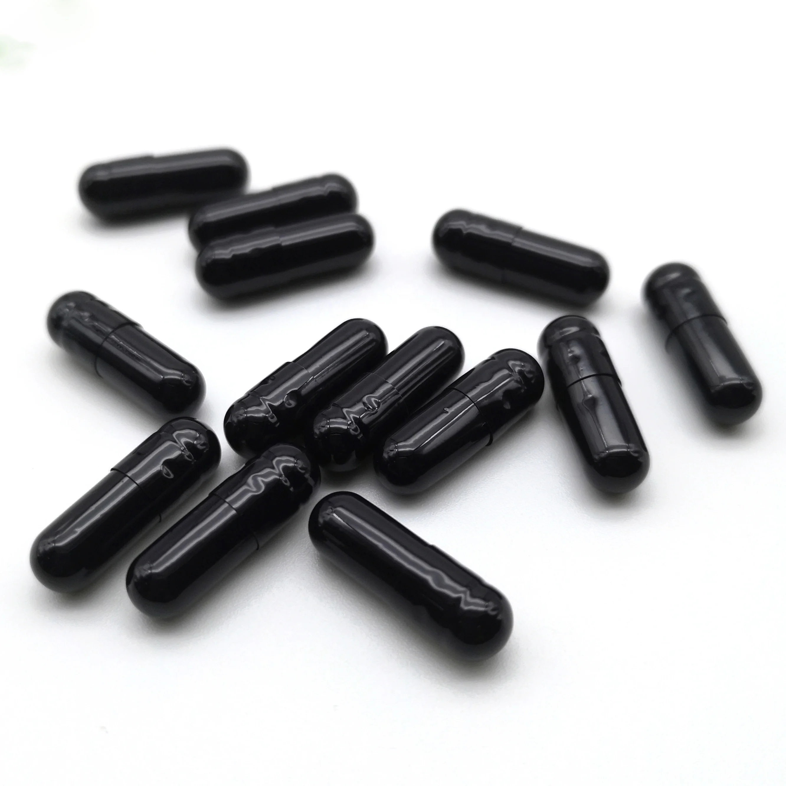 Different Sizes Black Gelatin Hard Empty Capsules