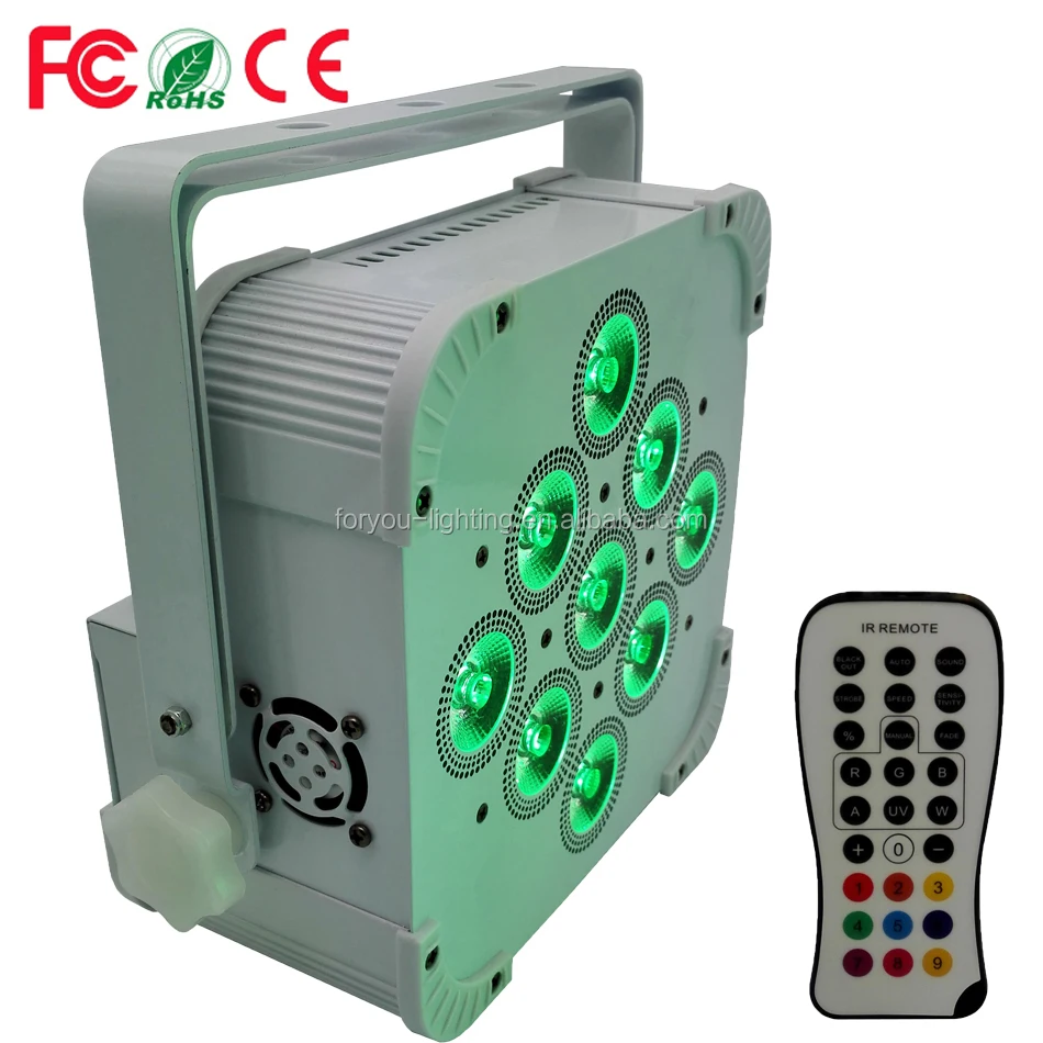 Прямые продажи с фабрики торшер аккумуляторная DMX беспроводной батарейках PAR 64 6in1 RGBWA + УФ 9x18 Вт LED пар может