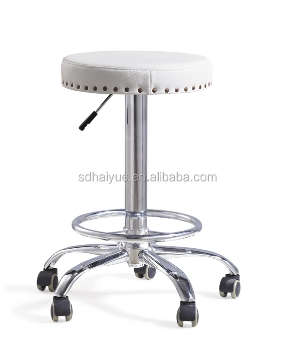 Swivel Hospital Lab Stool Counter Bar Stool with Footrest HY5002