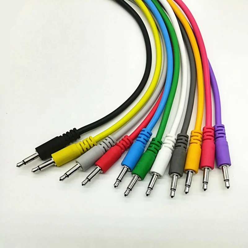 High Quality PVC mono Audio Cable 3.5mm audio cable male to male mono Jack Audio Aux adapter Cable