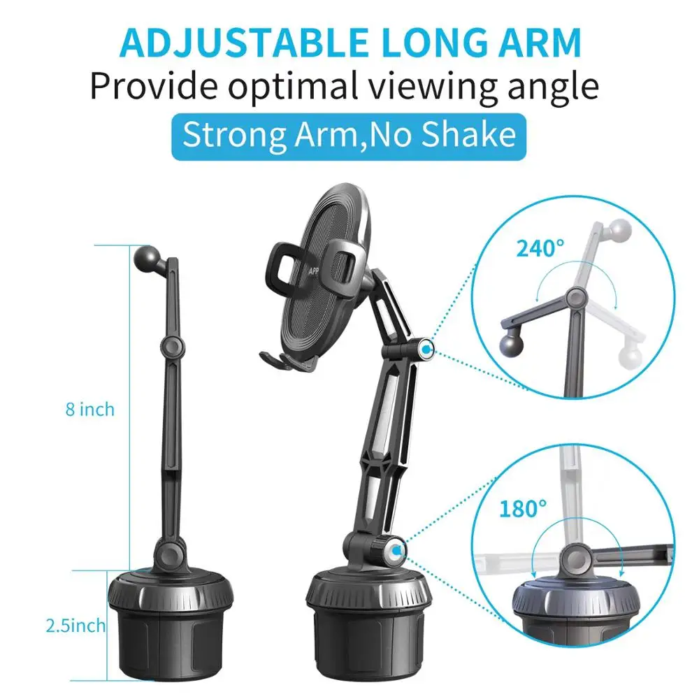 Promotional gifts wholesale suction cup car holder mobile stand car phone mount for 3.5-5.5 inch smartphone
