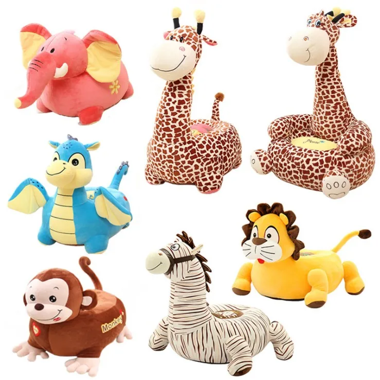Soft Kids Baby Plush Sofa Chair Giraffe Elephant Animal Sofa