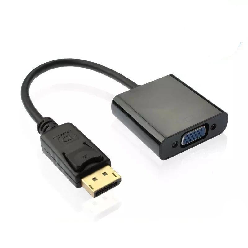 DP to VGA Adapter DisplayPort to VGA Converter DP Cables Adapter Male to Female 1080P for HDTV LCD