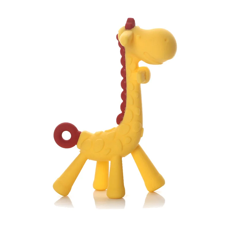Non-toxic silicone giraffe teether baby