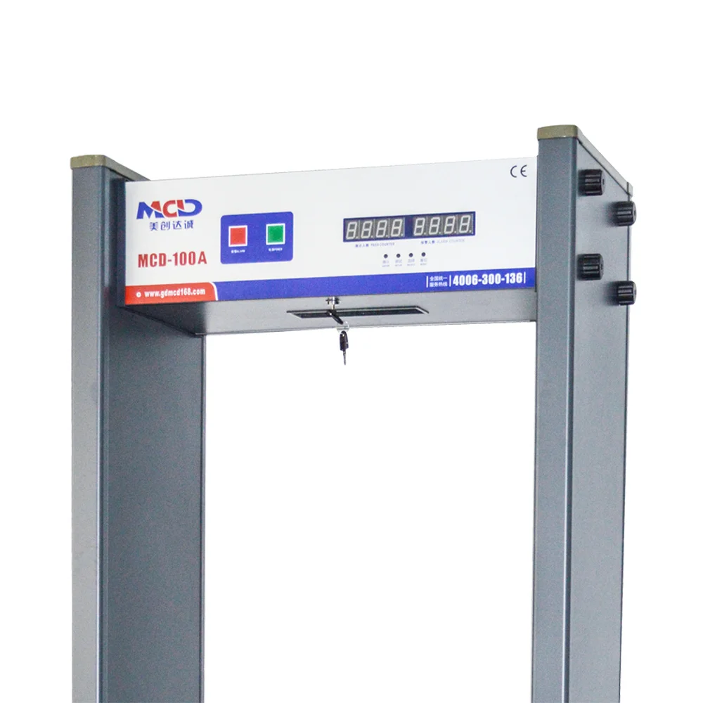 Metal detection security scanner door