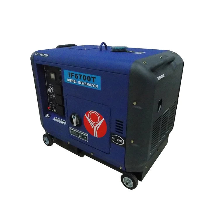 Hot sale 7kw small type silent air cooled diesel generator