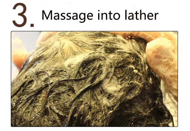 Быстрое перманентное профессиональное волшебное натуральное черное окрашивание волос, шампунь для волос, краска для волос