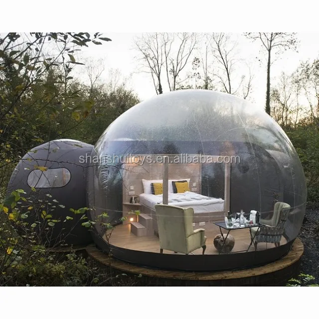 2024 newest outdoor camping inflatable bubble tent, clear inflatable dome tent for sale