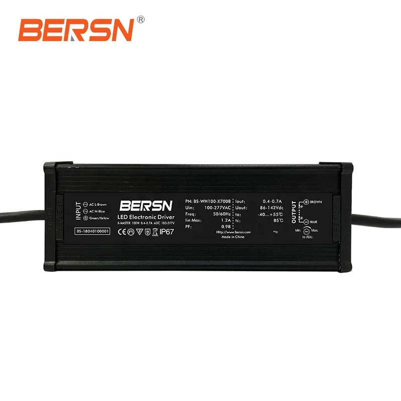 12V 8.3A 100W Outdoor Led Driver 12Vdc Led Power Supply with PFC for Road Light
