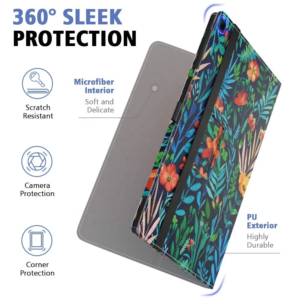 Моко тонкий складной чехол-подставка для Samsung Galaxy Tab A 10,1 дюймов SM-T510/SM-T515 2019 выпуска планшеты