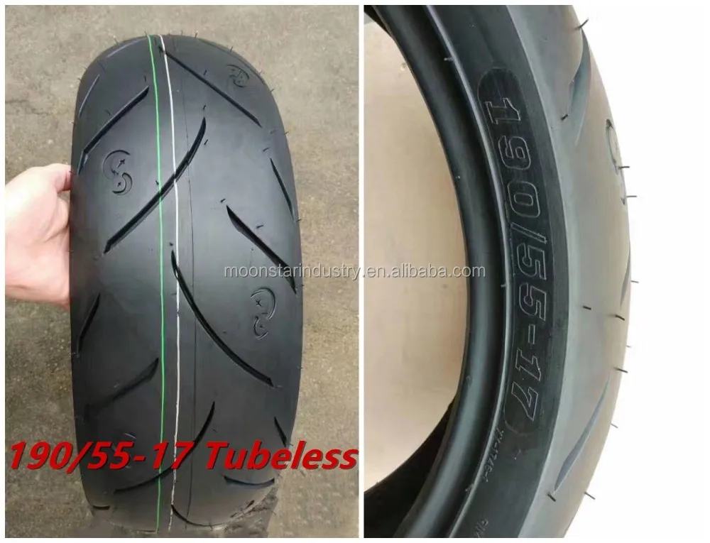 high quality china motorcycle tubeless tire 190/50-17 190/55-17180/50-17 180/55-17 200/50-17