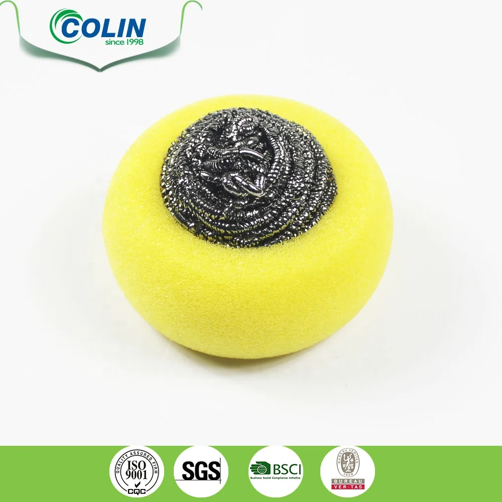 Kitchen Sink Stainless Steel Sponges Scrubbers Wire Cleaning Ball Dish Washing Scrub Pad Metal Scrub Sponge House Cleaning Tool