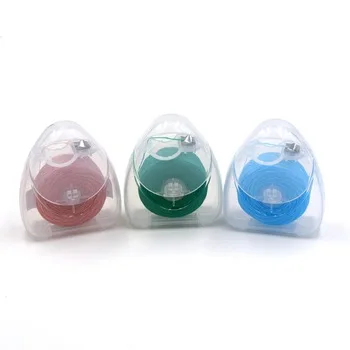 triangle shaped box colored dental floss, travel dental floss wholesale