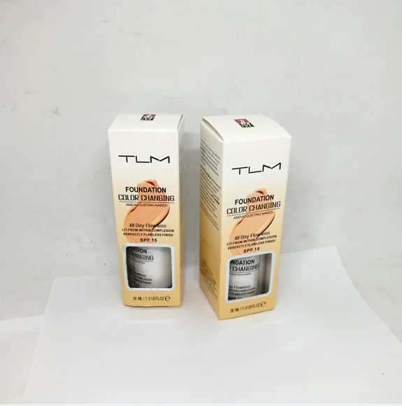 Free shipping 30ml TLM color Changing Foundation cream  color changing liquid concealer