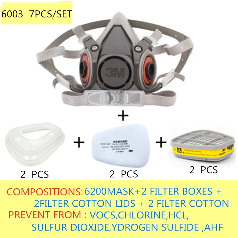 artificial  air purifying respirators  6200+6002/6003