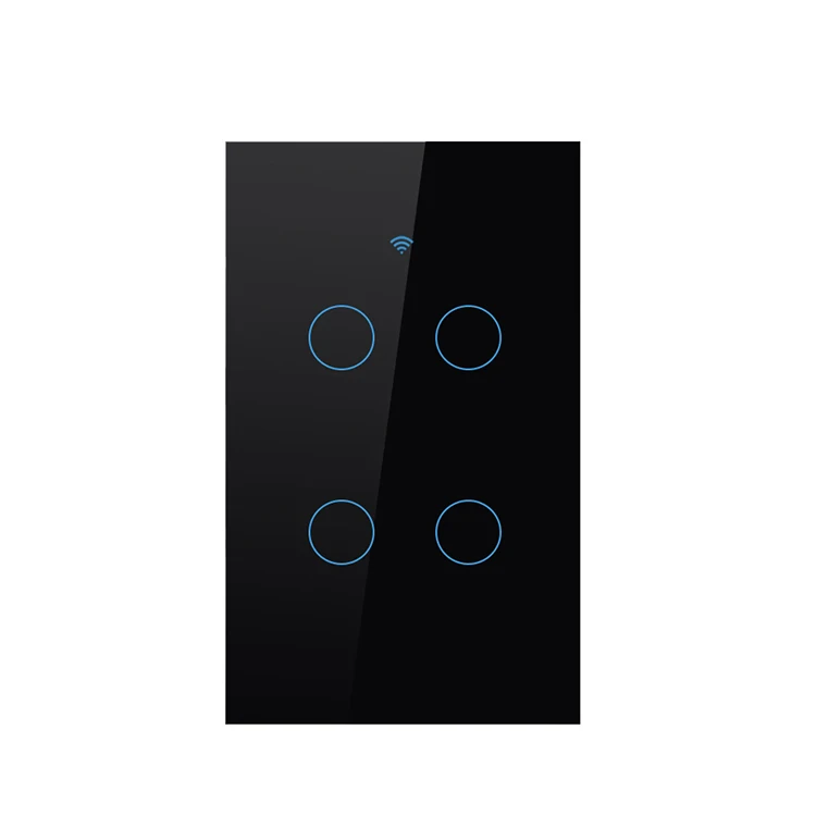 
(US Standard) Tuya Two Button Switch Wifi Tuya AC 100V-250V(50/60HZ) Wi-fi 2.4ghz Alexa/ Google Home/ Lfttt/aligenie SKTS-04-US 