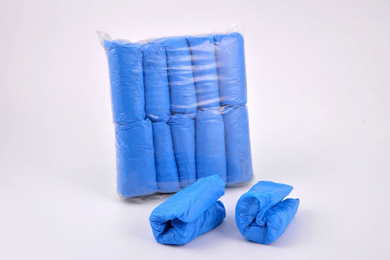 Waterproof blue disposable esd anti-slip nonwoven shoe cover