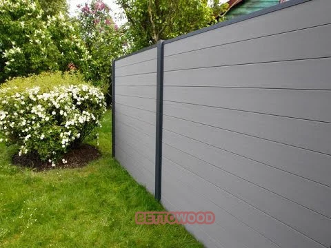
Top Quality Super shock resistant Aluminum Post Wood Plastic Composite WPC Fence 