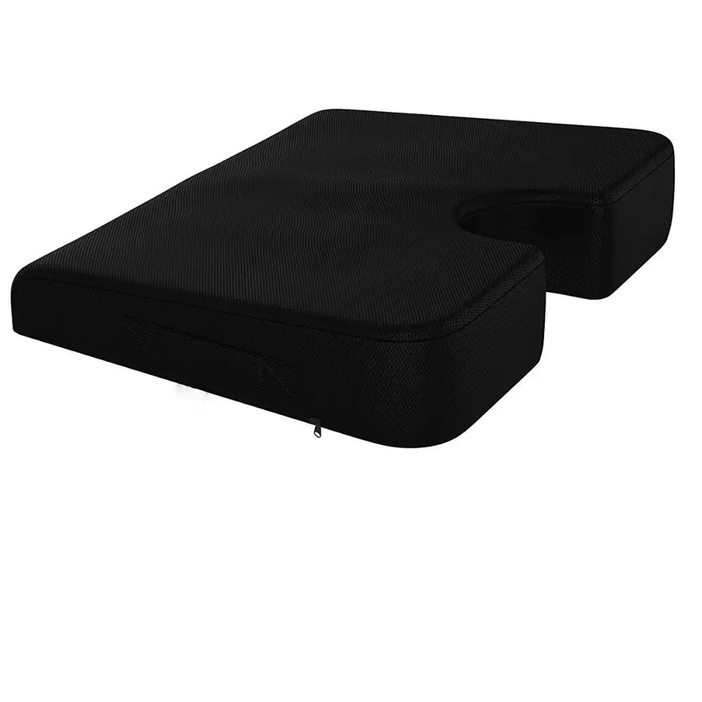 Memory Foam Wedge Car Seat Cushion Truck Seat Cushion Wedge Cushion Orthopedic Support for Tailbone Coccyx and Hips for Driving