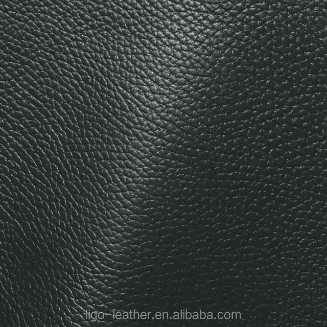 Genuine corrected grain leather with pigment, 1.3~1.5mm, medium grain embossed