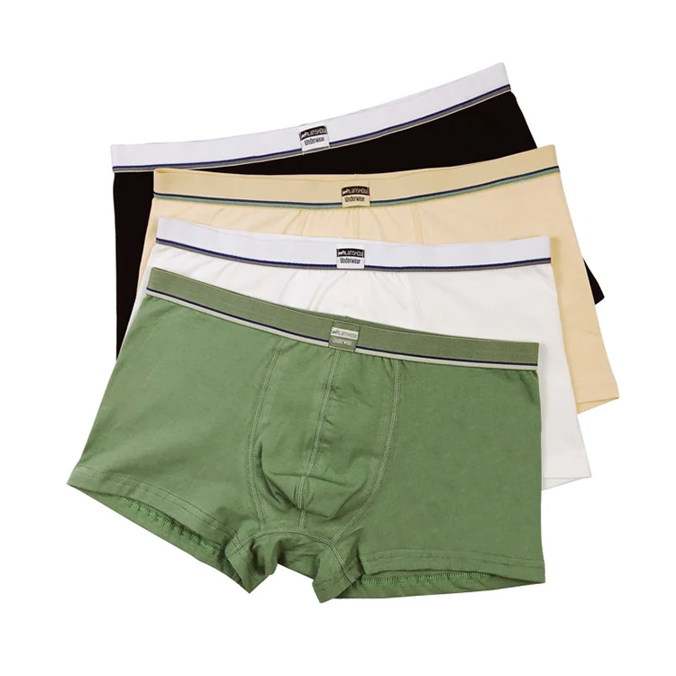 
2021 Factory price Custom Cotton breathable comfortable underwear boxers men underwear 