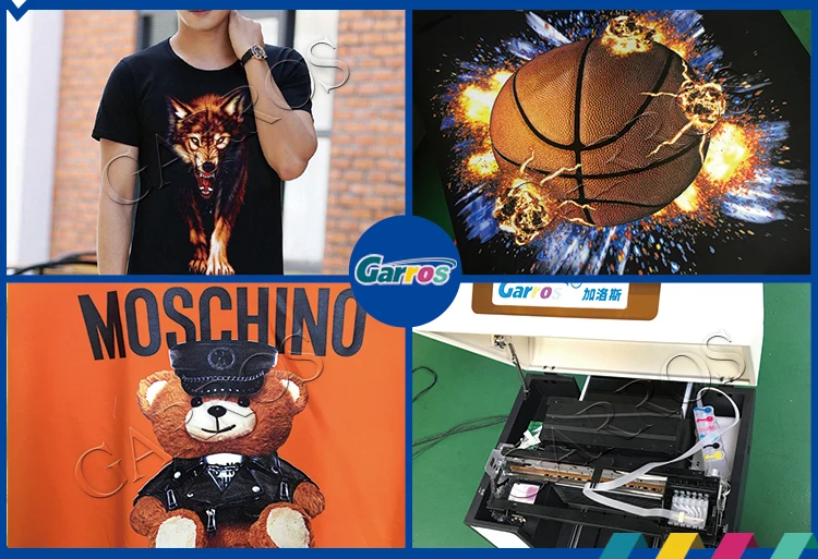 Garros A3 DTG t-shirt printer for all kinds fabric