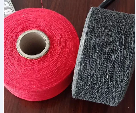 Recycled cotton  yarn open end   dyed   use for golves