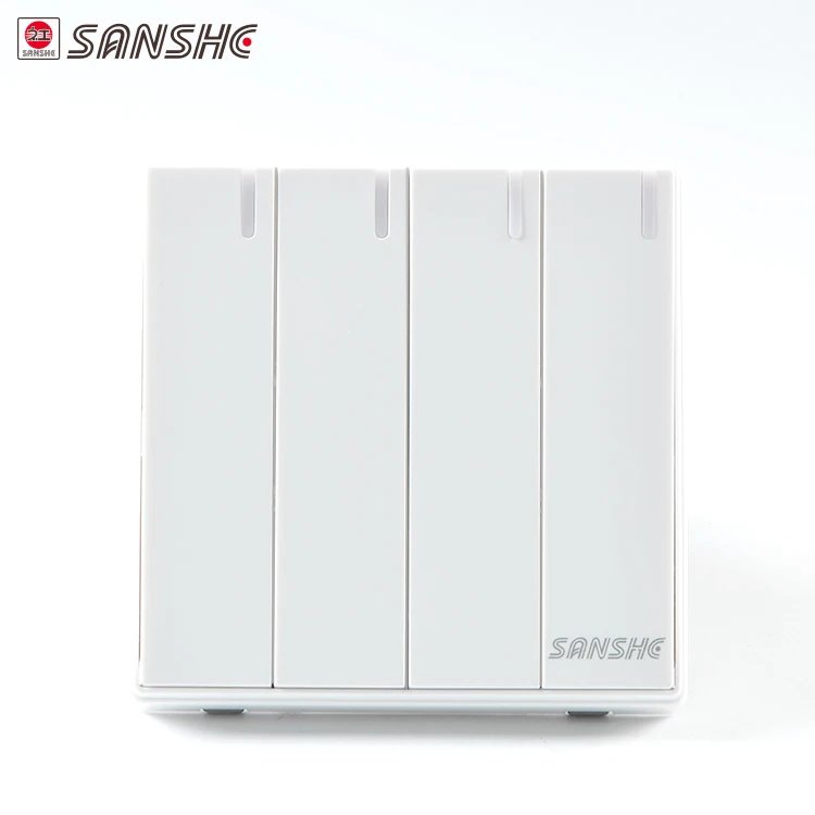 SANSHE 4 gang 2 way Универсальный Стандартный интеллектуальный выключатель питания