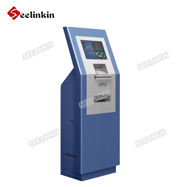 CE standard transactional kiosk credit card payment terminal with cash and card payment