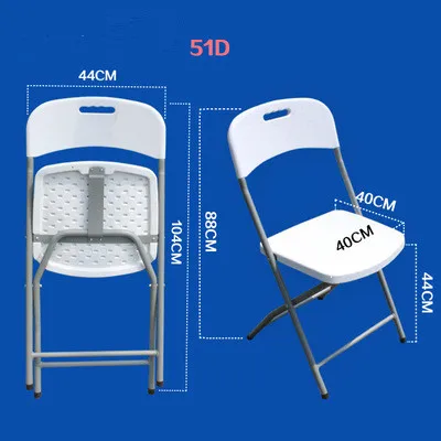 
Outdoor Plastic wedding camping white practical furniture folding chairs 