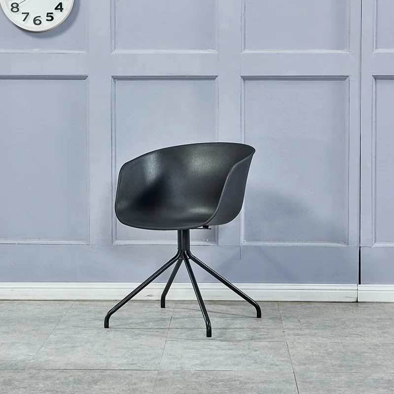 High Quality Home Furniture Colorful Plastic Dining Chairs PP Dining Room Chair with Metal Legs Plastic Dining Room Chair