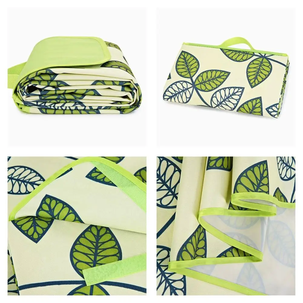 100% Polyester Outdoor Camping Mat Beach Waterproof Custom Logo Picnic Mat for Adult