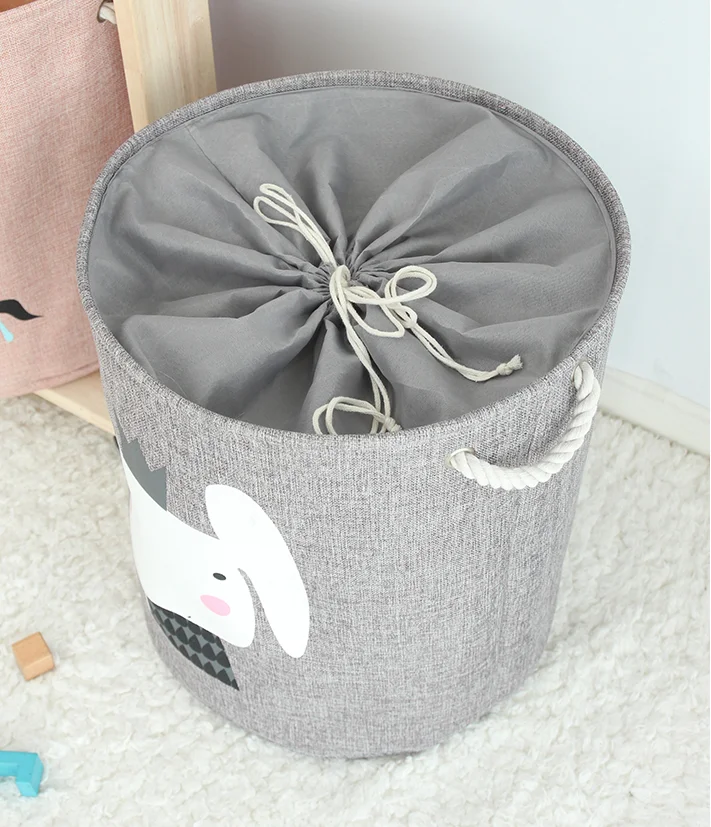 Kids Room Large Canvas Woven Decorative Storage Basket